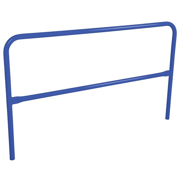 STEEL PIPE SAFETY RAILING 72 IN LENGTH BLUE